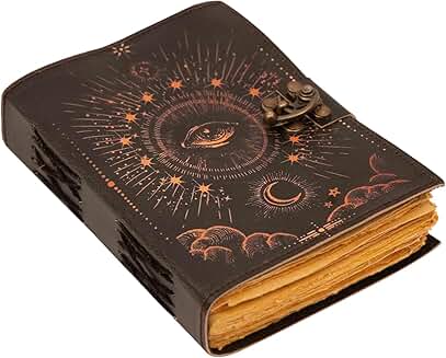 Vintage handmade sketchbook with deckle edge paper