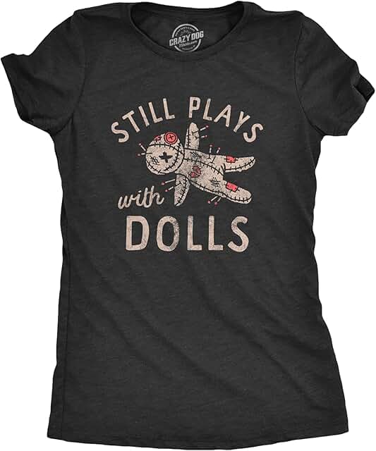 Funny Creepy Doll Voodoo Curse T-Shirt for Women