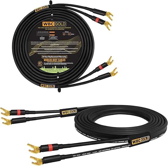 30-Foot High Purity OFC Speaker Cable Pair