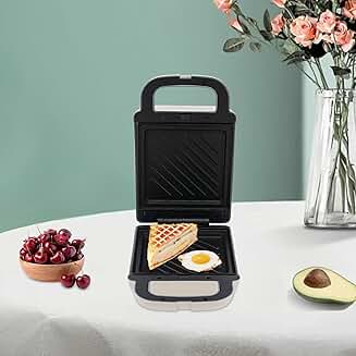 Breakfast sandwich maker with non-stick pan and barbecue