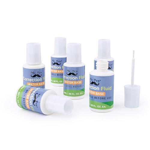 Pack of 6 Liquid Paper Correction Fluids