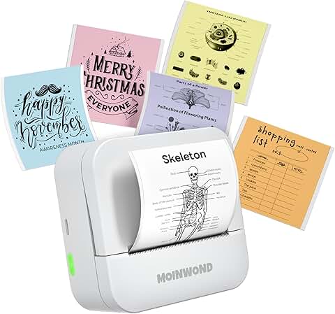 Mini Portable Thermal Sticker Printer for Notes and Photos