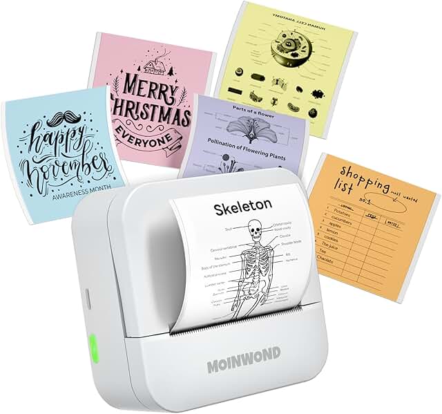 Mini Portable Thermal Sticker Printer for Notes and Photos