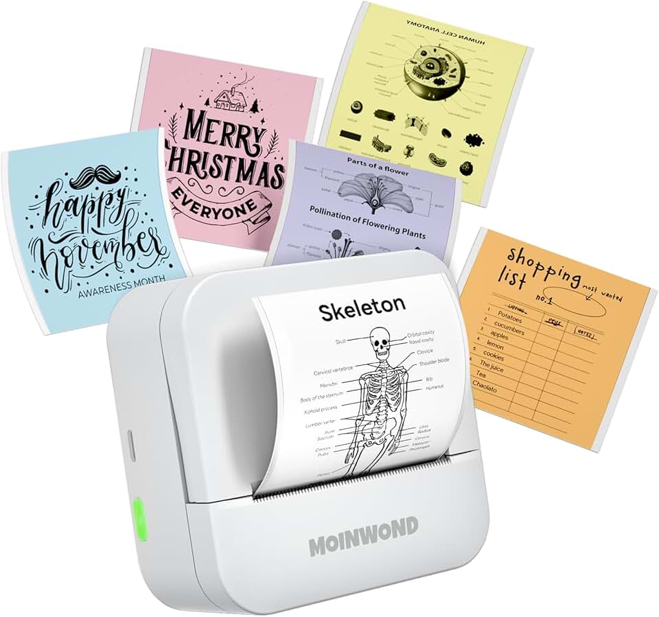 Mini Portable Thermal Sticker Printer for Notes and Photos