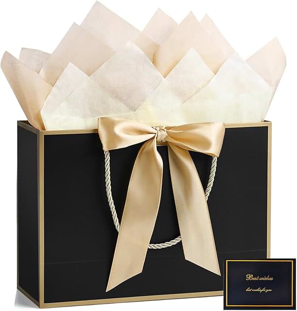 Large Gift Bag with Tissue Paper and Card