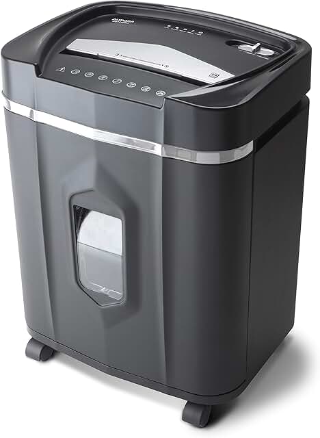 High Security 12-Sheet Micro-Cut Shredder with 60-Minute Run