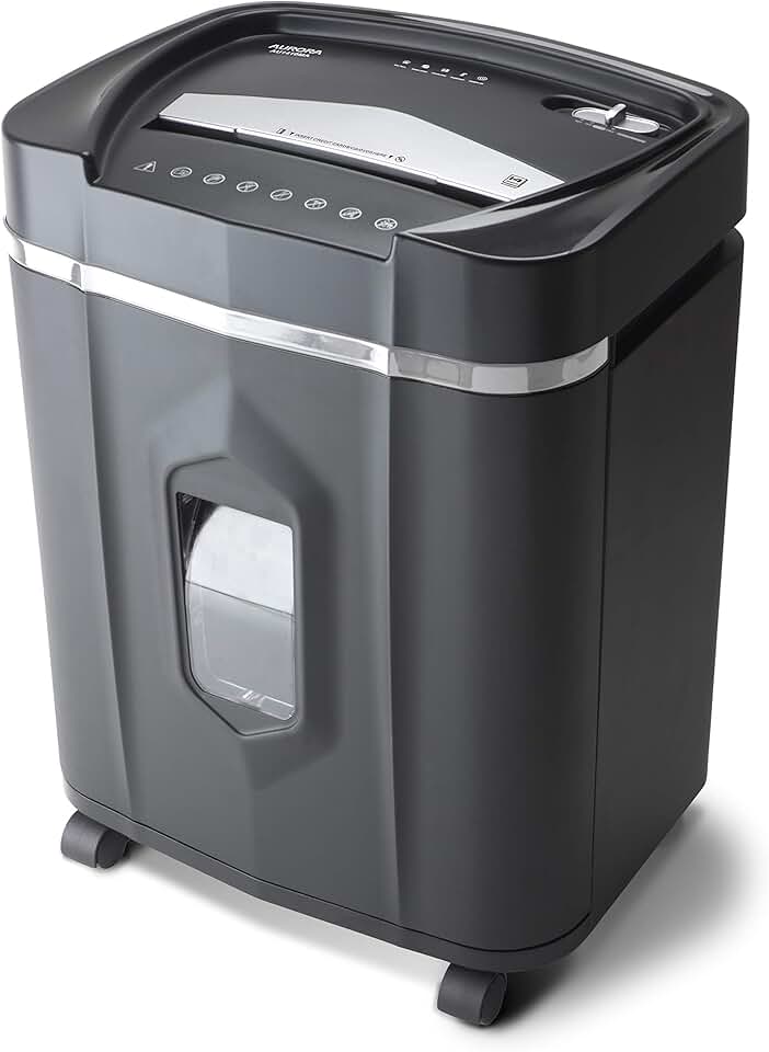 High Security 12-Sheet Micro-Cut Shredder with 60-Minute Run
