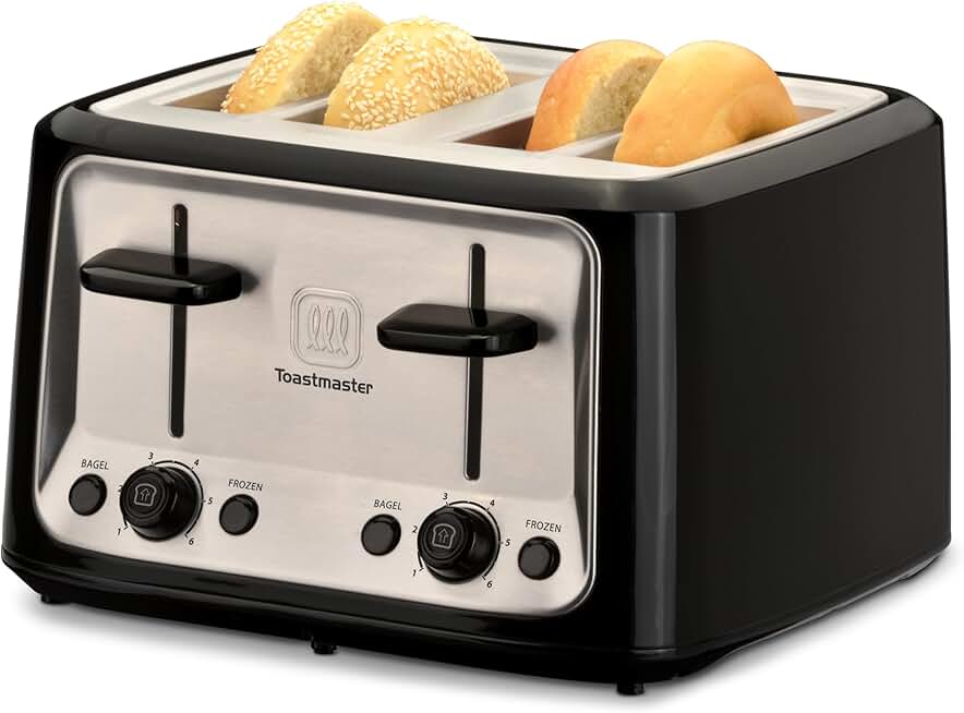 4-Slice Toaster with Adjustable Browning