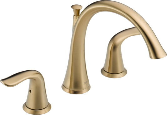 T2738-CZ Lahara Roman Tub Trim, Champagne Bronze
