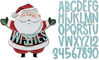 Thinlits Die Set for Santa Greetings, Silver