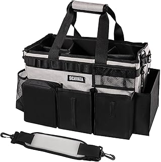 Portable Cleaning Caddy with Handles and Dividers