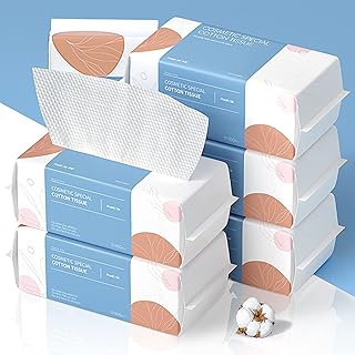 Soft Cotton Facial Tissues, 600 Count