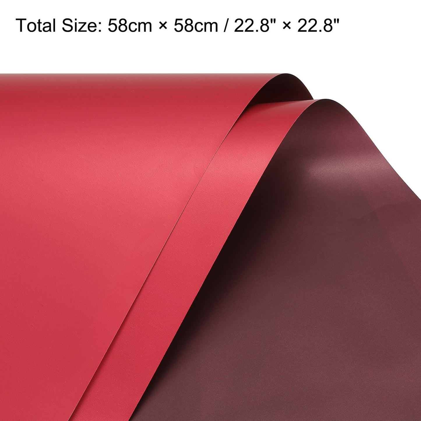 10-Piece Waterproof Double Sided Color Flower Wrapping Paper