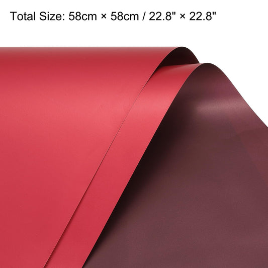 10-Piece Waterproof Double Sided Color Flower Wrapping Paper