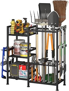 3-Tier Garden Tool Organizer with Basket