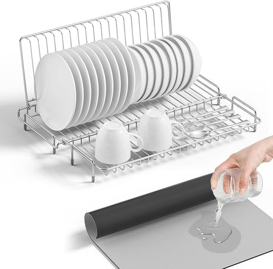 Large Stainless Steel Utensil Holder for Kitchen Countertop