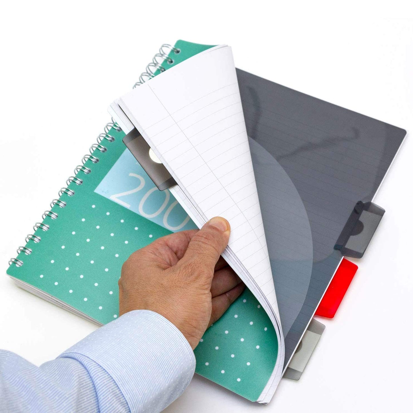 5-Subject Spiral Notebook Set with Dividers and Perforated Pages