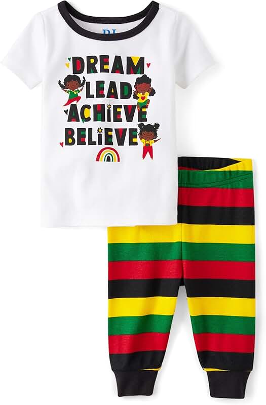 Baby Girls and Toddler Cotton Short Sleeve Pajama Set