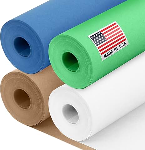 12" x 1200" Kraft Paper Rolls Set for Crafts and Gift Wrapping
