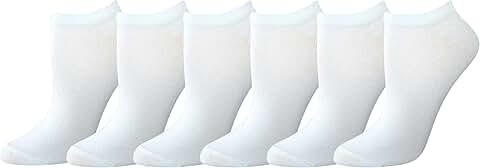 Six Pairs of Women's Casual Low-Cut Socks