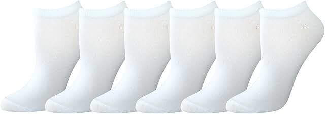 Six Pairs of Women's Casual Low-Cut Socks
