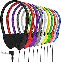 30 On-Ear Student Headphones for Kids, Adjustable, Stereo