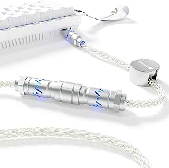 Custom Braided Aviator Cable with RGB Light and Magnetic Nameplate