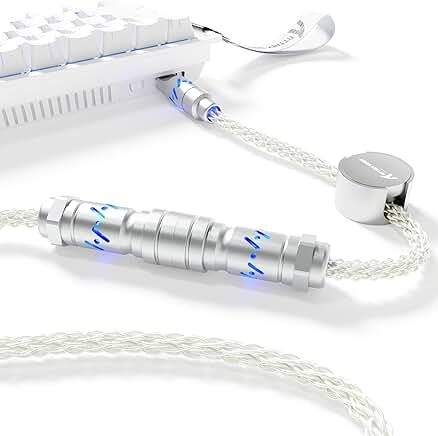Custom Braided Aviator Cable with RGB Light and Magnetic Nameplate