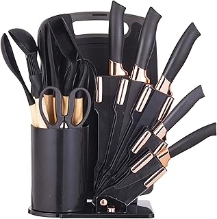 19-Piece Heat-Resistant Kitchen Utensil and Knife Set