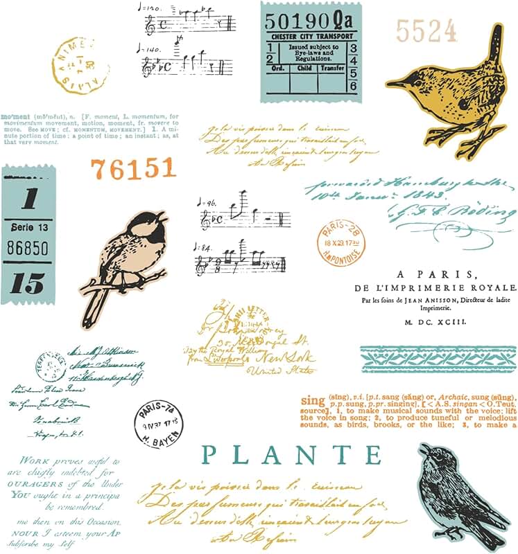 A5 Clear Stamps and Framelits Bird Song