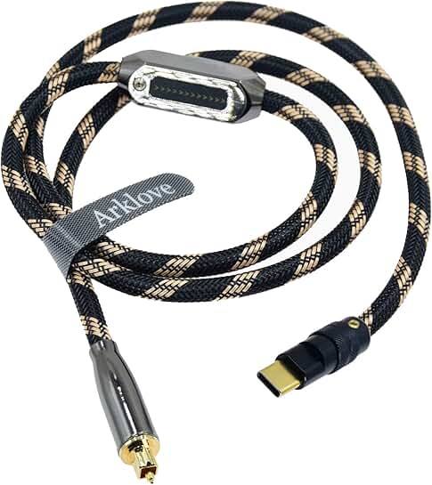 5ft USB-C to Optical Fiber Audio Cable