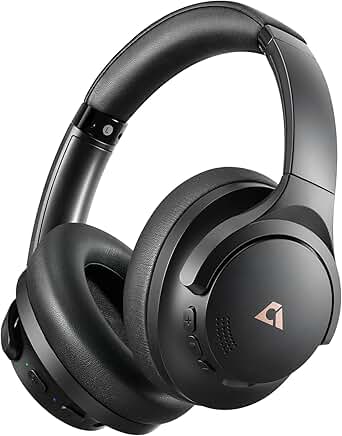 Wireless Over-Ear Noise Cancelling Headphones with 75H Playtime