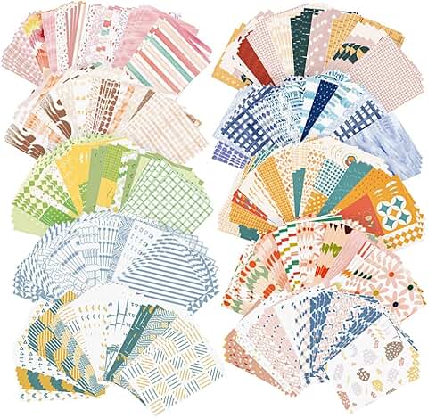 500 Sheets Vintage Scrapbook Paper for Crafts