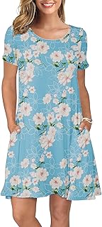 Casual Short Sleeve Summer Dress with Pockets