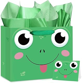 Frog Gift Bag for Kids and Baby Showers