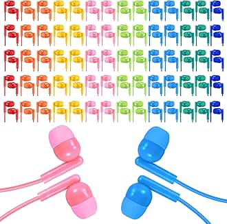 150 Pack Kids Wired Earbuds for School and Computers