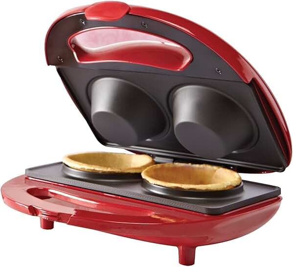 Red Waffle Bowl Maker
