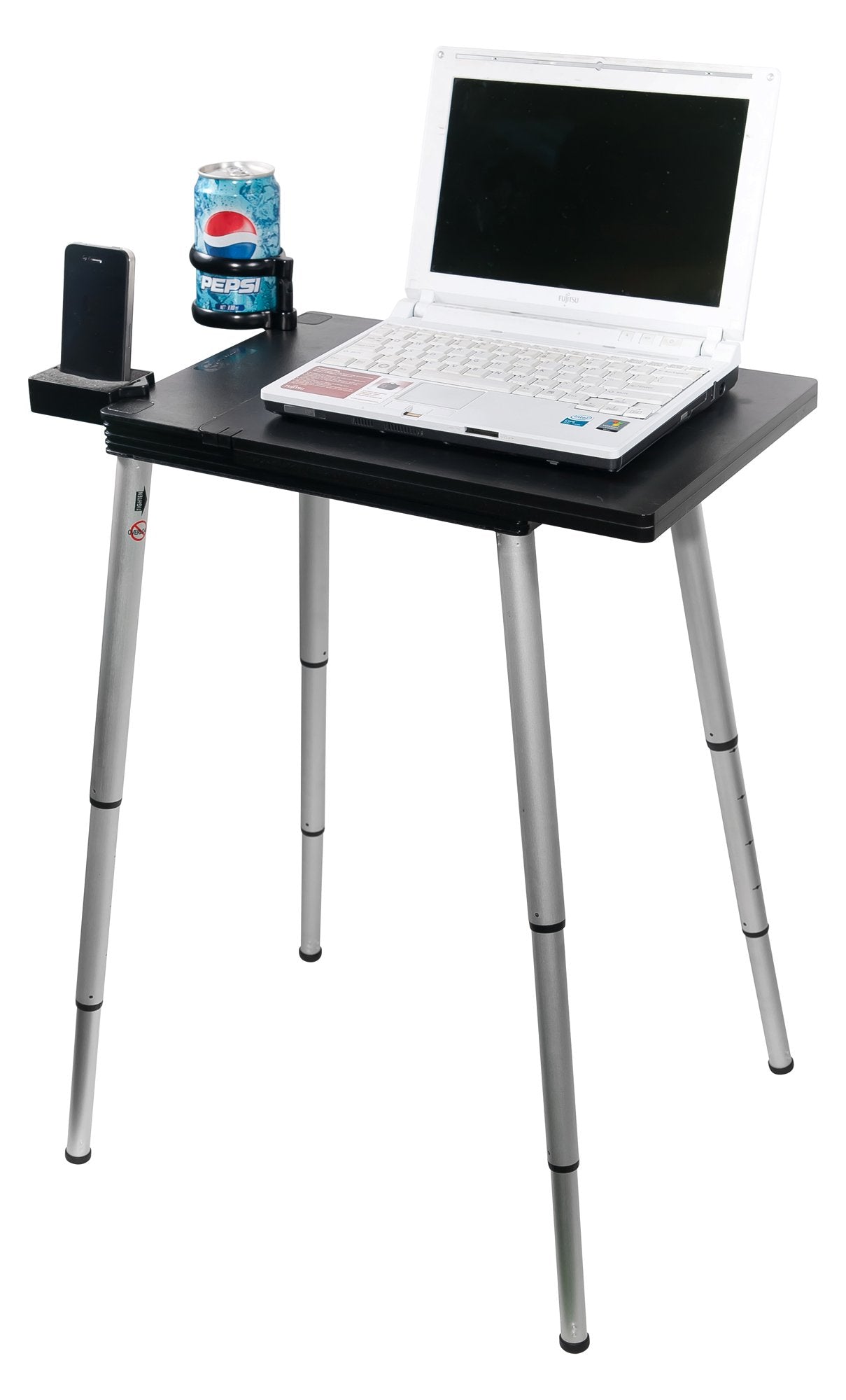 Plus Portable Compact Lightweight Adjustable Height Laptop Notebook Computer Stand Table Desk