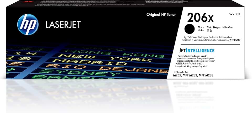 Black toner cartridge for laser printer