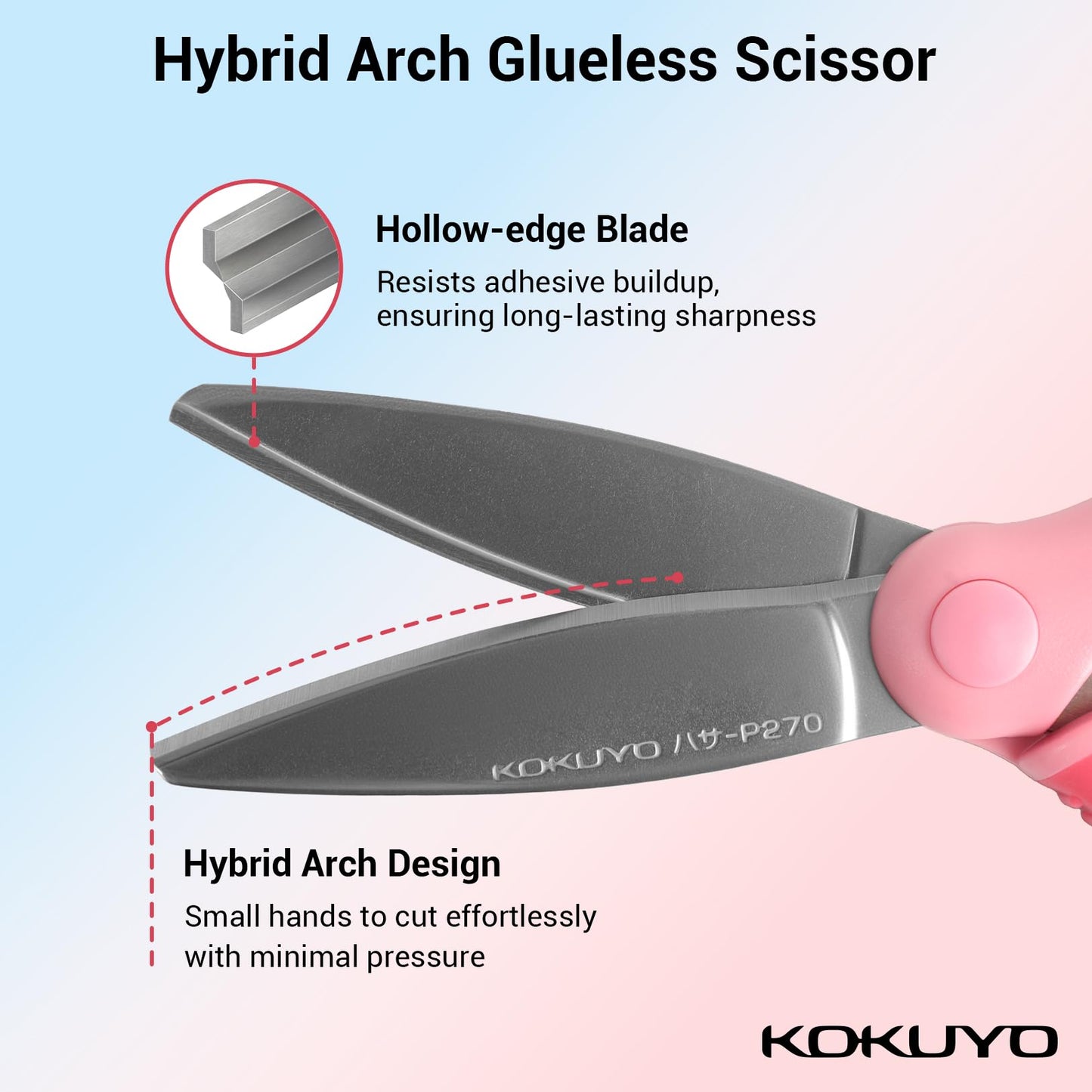 Child-Safe Pink Crafting Scissors with Blunt Tips
