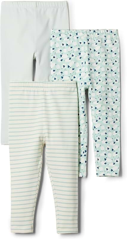 Unisex Baby Leggings Pack of 3, 6-9 Months