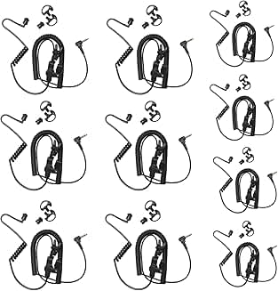 3.5mm Listen Only Earpiece for Law Enforcement 10 Pack