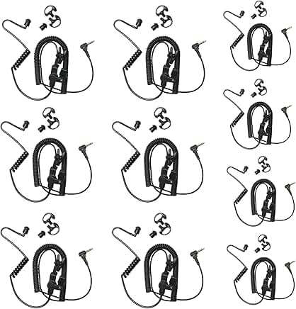 3.5mm Listen Only Earpiece for Law Enforcement 10 Pack