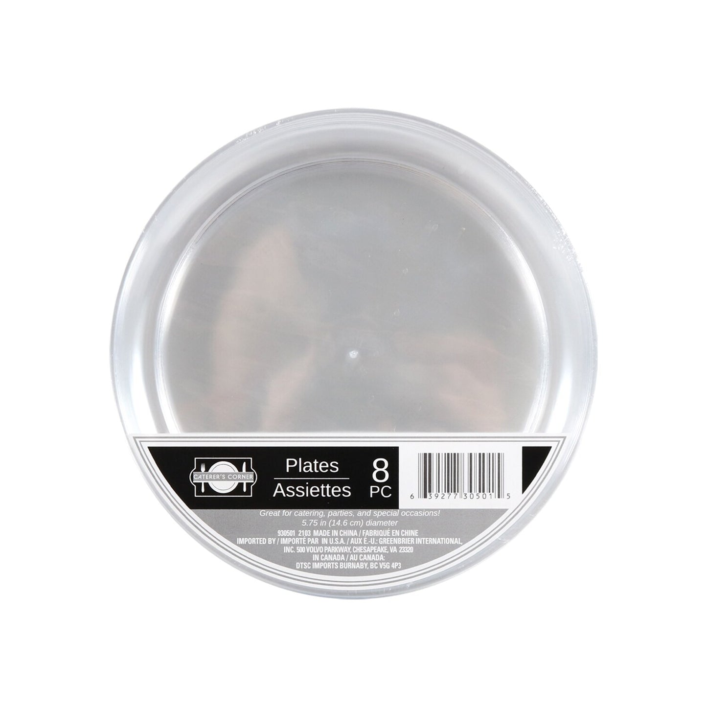 Clear Plastic Plates, 8-ct. Packs (Pack of 4)