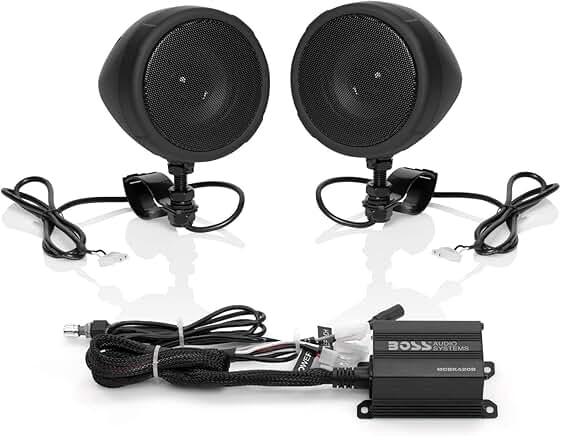 Weatherproof Bluetooth Speaker System with Compact Amplifier