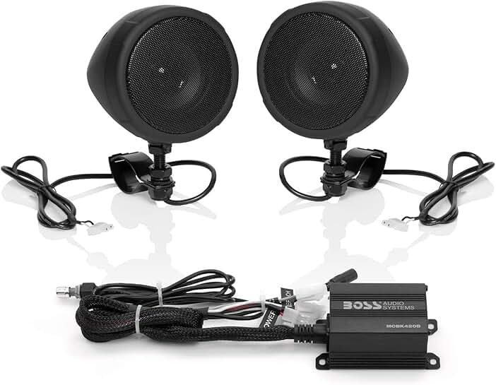 Weatherproof Bluetooth Speaker System with Compact Amplifier