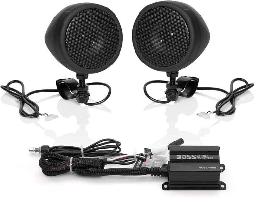 Weatherproof Bluetooth Speaker System with Compact Amplifier