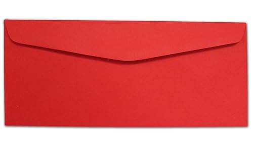 Red #10 Envelopes, 100 Pack