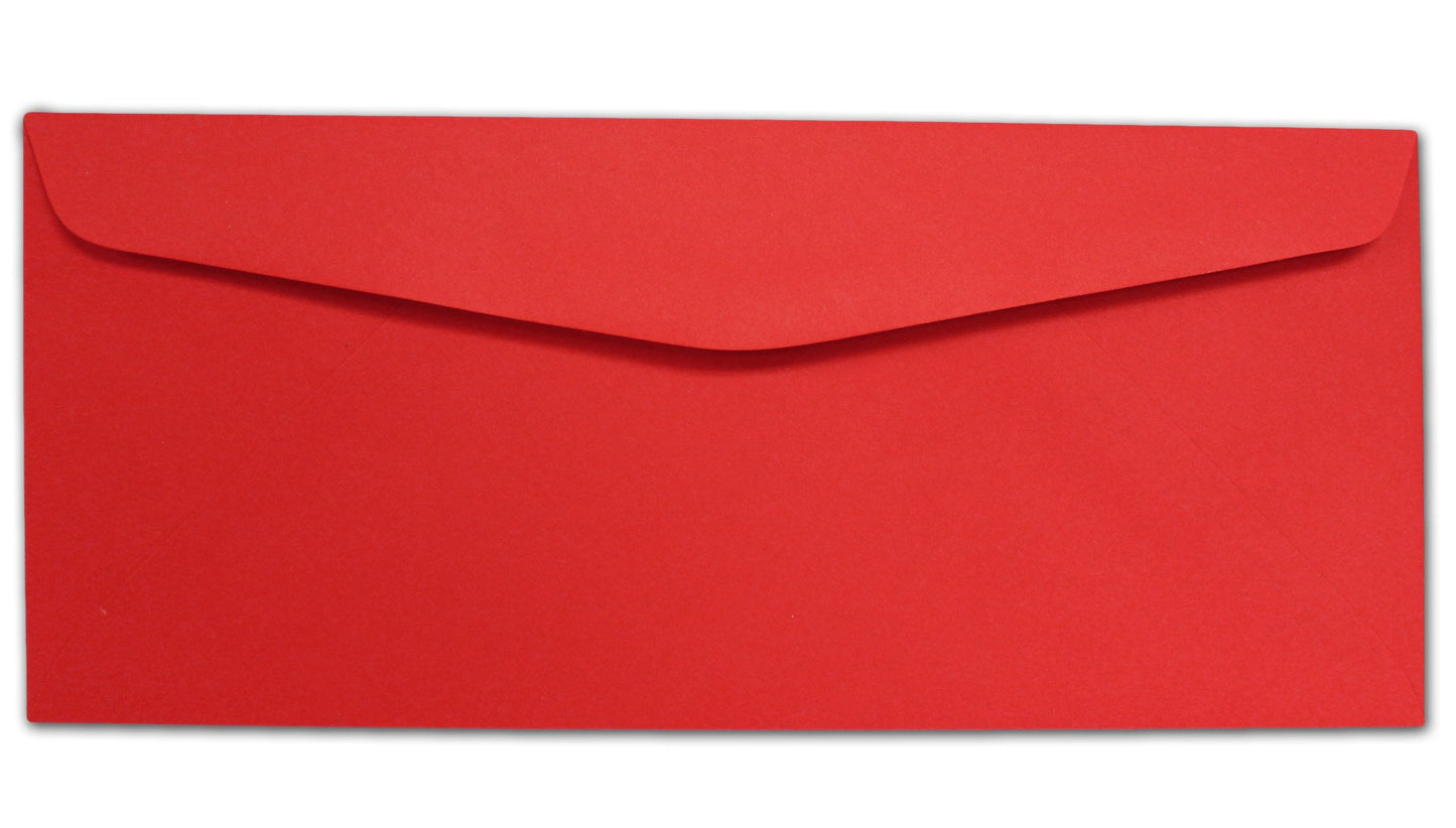 Red #10 Envelopes, 100 Pack