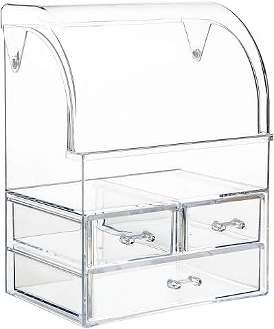 Large Waterproof Makeup Organizer with Drawers